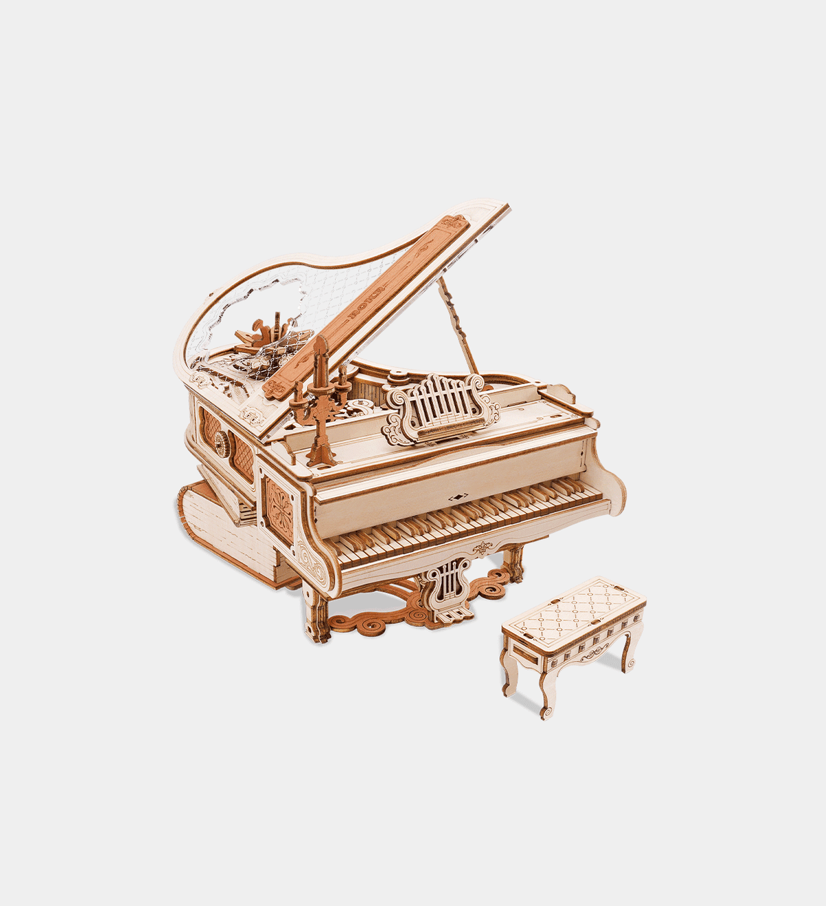 ROKR Magic Piano Mechanical Music Box 3D Wooden Puzzle
