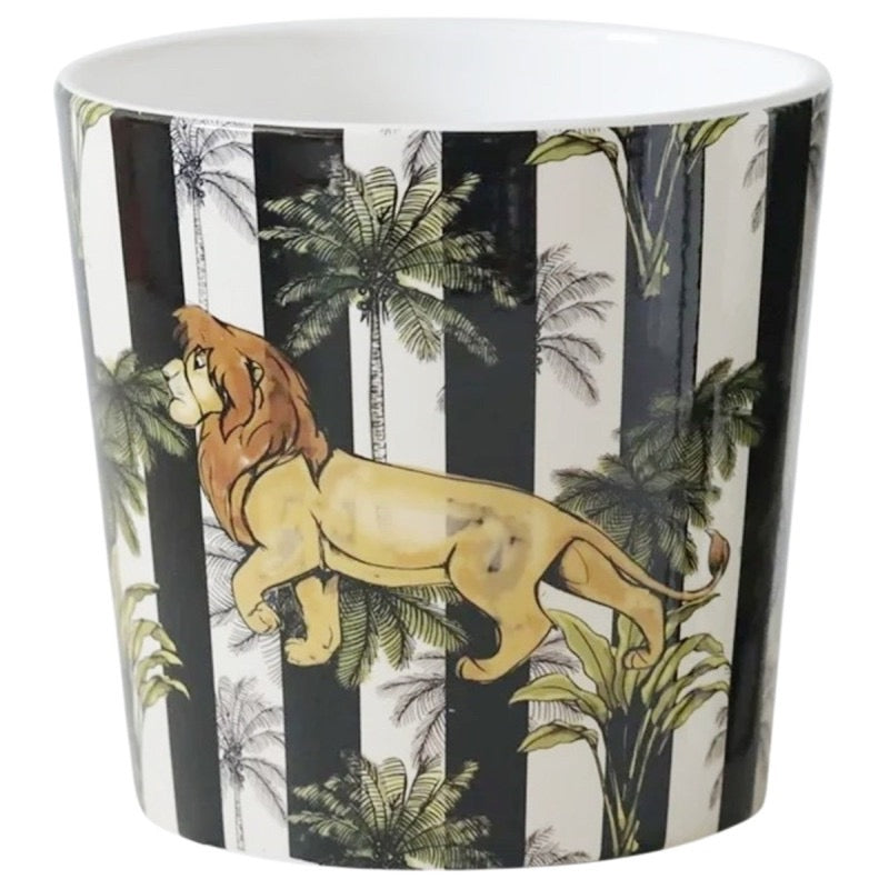 Disney Lion King Black & White Striped Simba Large Plant Pot 13cm ...