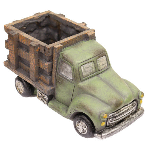 Green Resin Truck Planter