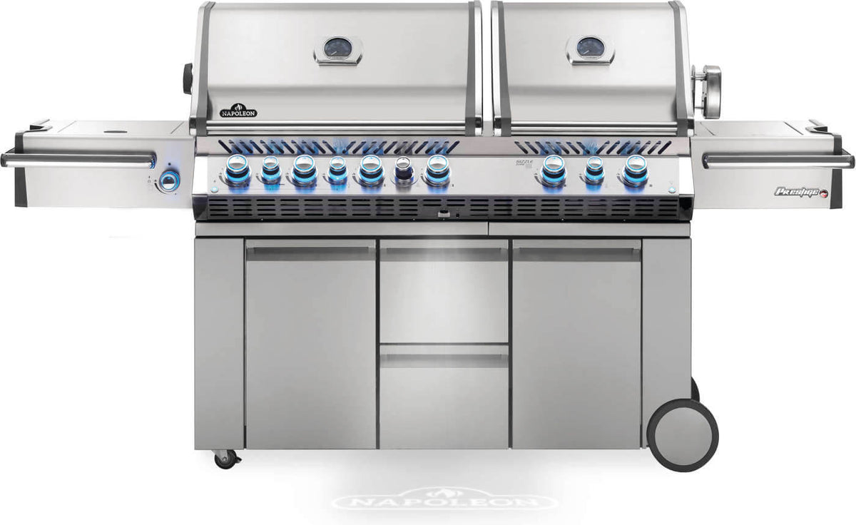 Napoleon Prestige® PRO 825 RSBI BBQ with Power Side Burner, Infrared Rear & Bottom Burners - 6 Main Burners