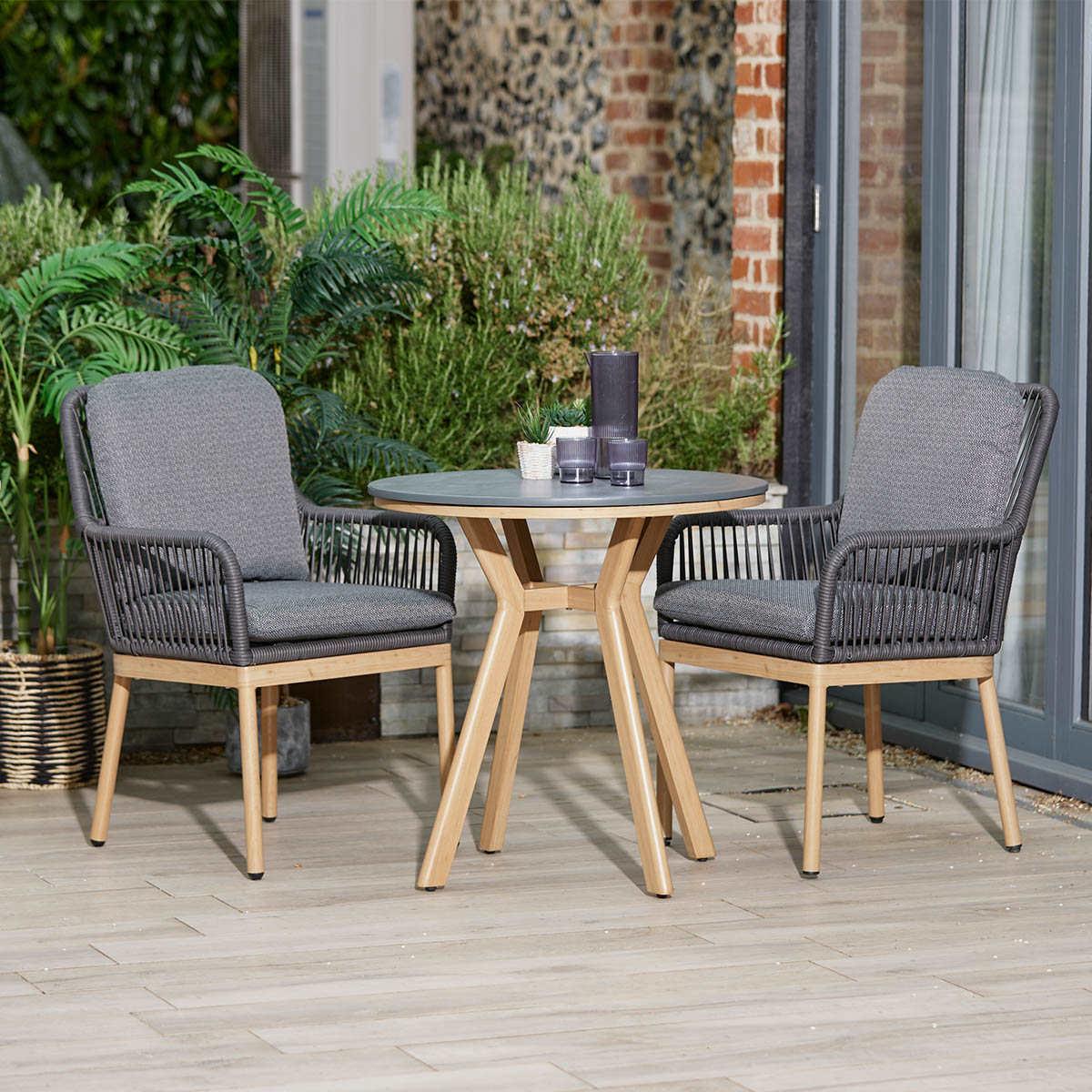 Leisure Grow - Peru 2 Seat Bistro Set with Round Table
