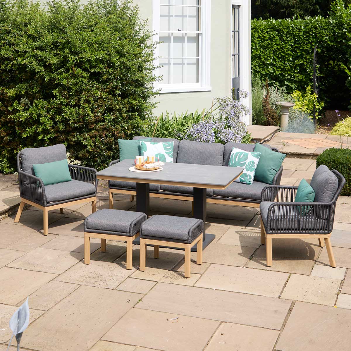 Leisure Grow - Peru Lounge Dining Set with Adjustable Height Table