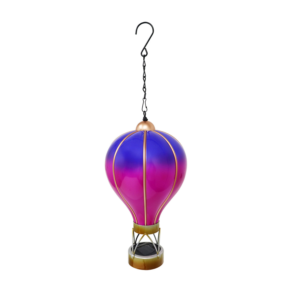 Violet Solar Hot Air Balloon Hanging Lantern Light