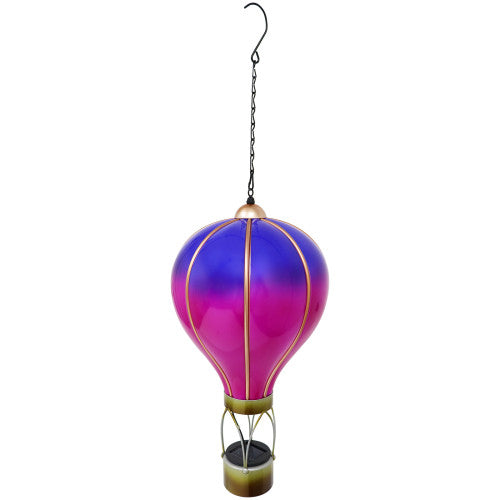 Large Violet Solar Hot Air Balloon Hanging Light