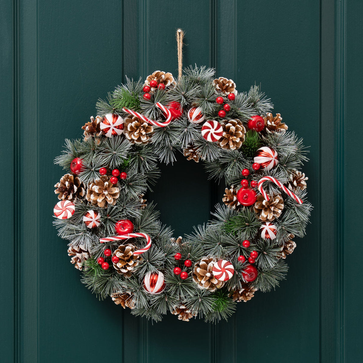 X-Large Candy Cane Wreath 41cm