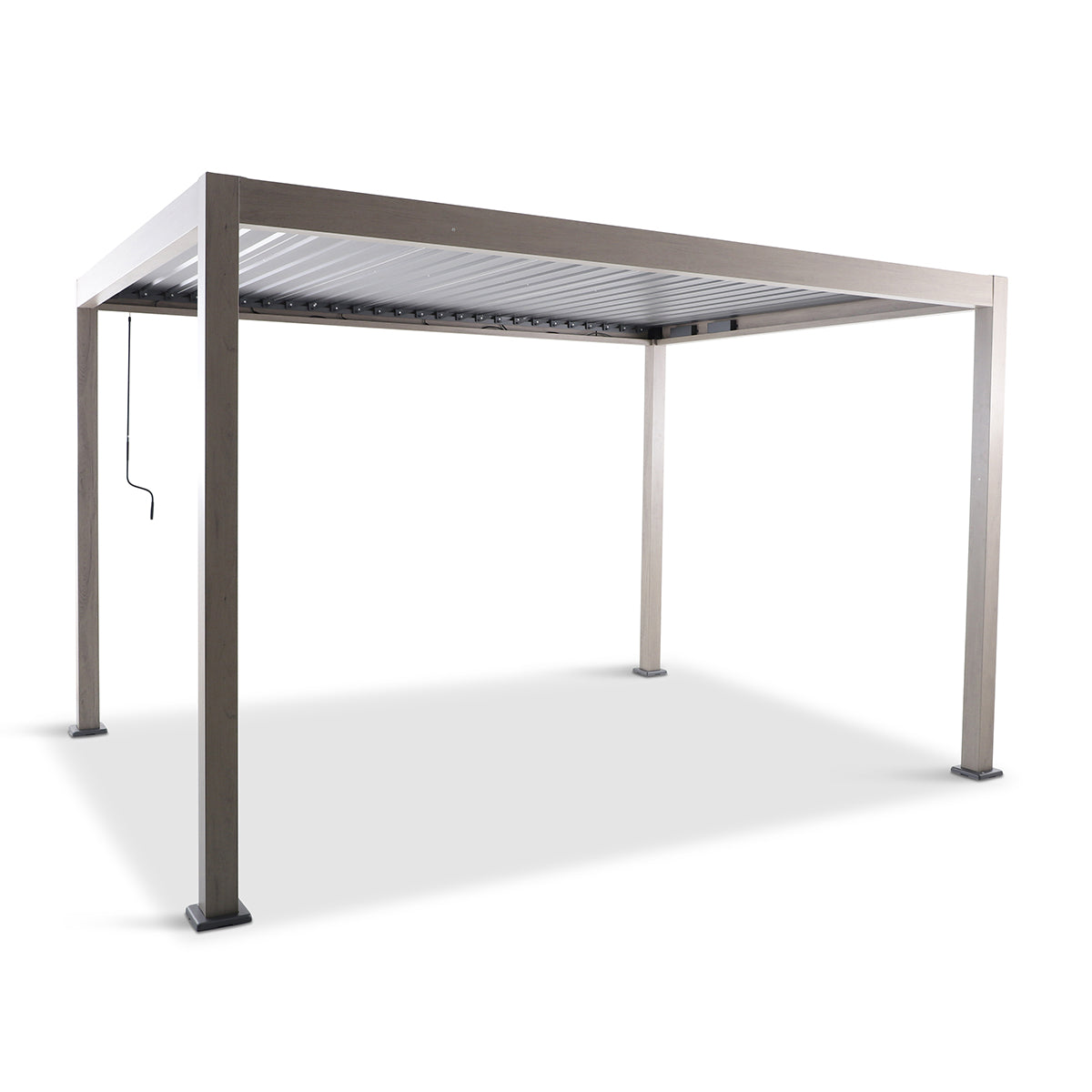 Leisure Grow Sanctuary Birch 4 x 3m Gazebo Pergola with Lights