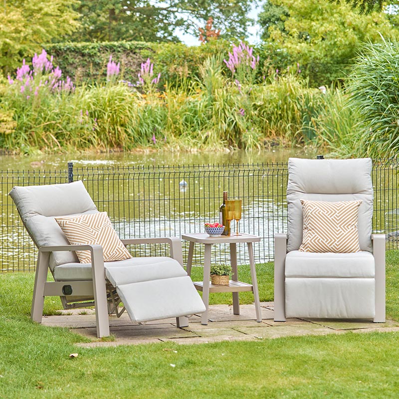 Leisure Grow - Sorrento 3 Piece Cushioned Recliner Set
