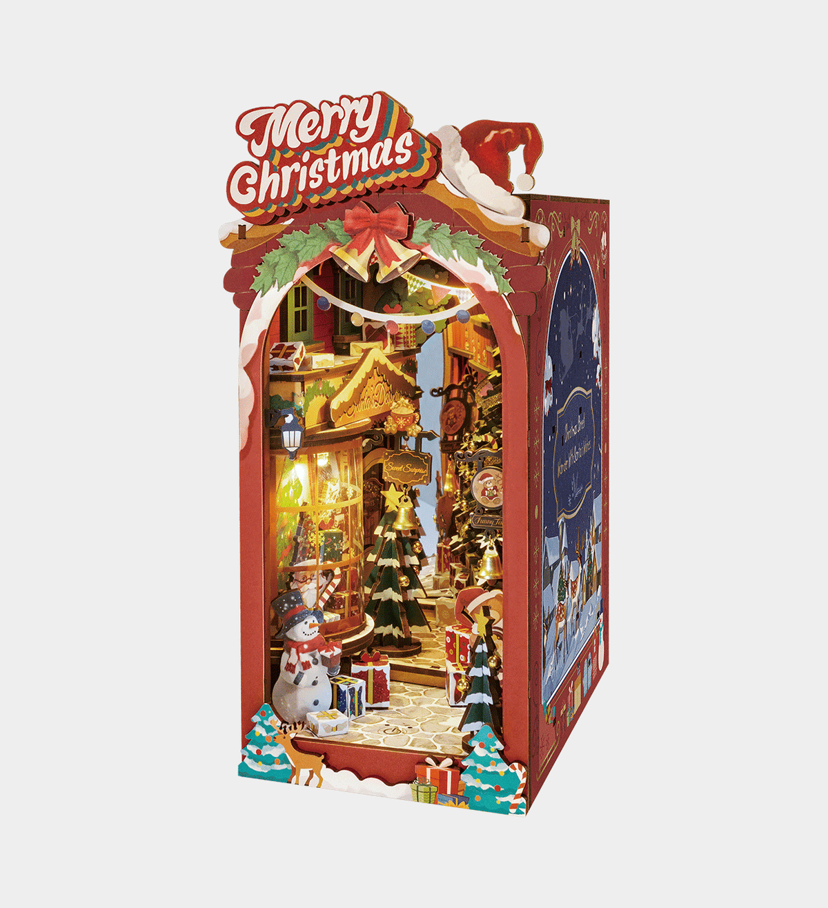 Rolife Christmas Street DIY Book Nook Shelf Insert