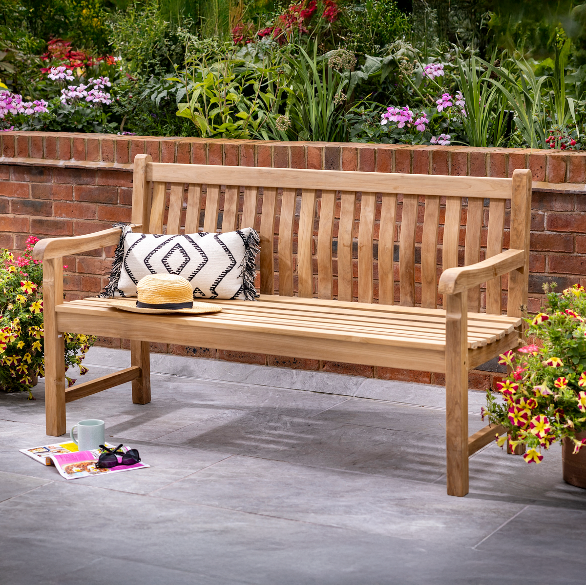 Hartman - Teak Tatton 3 Seat Wooden Bench