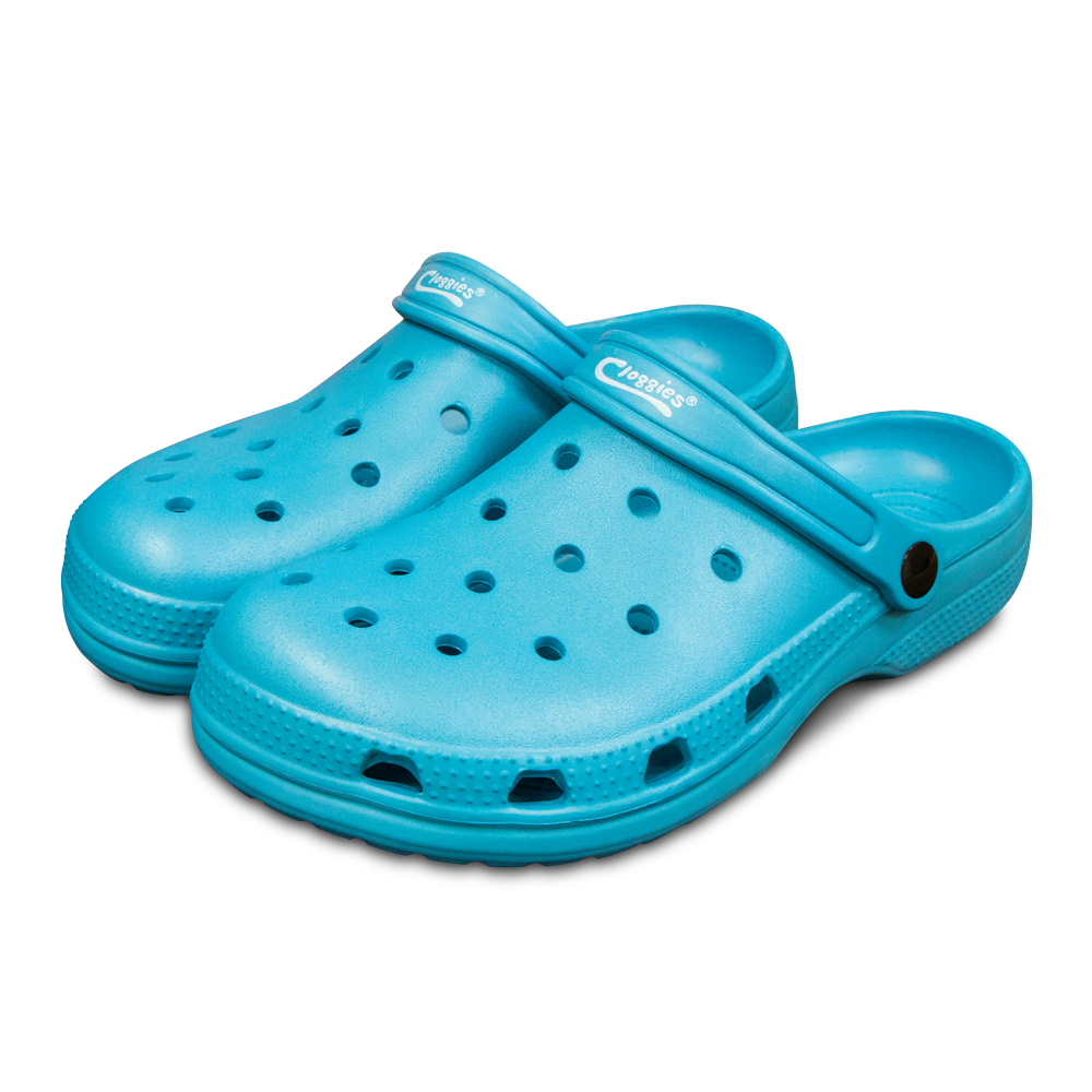 Town & Country- Casual Gardening Cloggies Shoes- Teal Blue