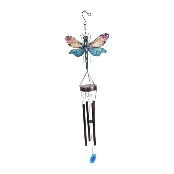 Solar Light Up Dragonfly Wind Chime - 23x78cm