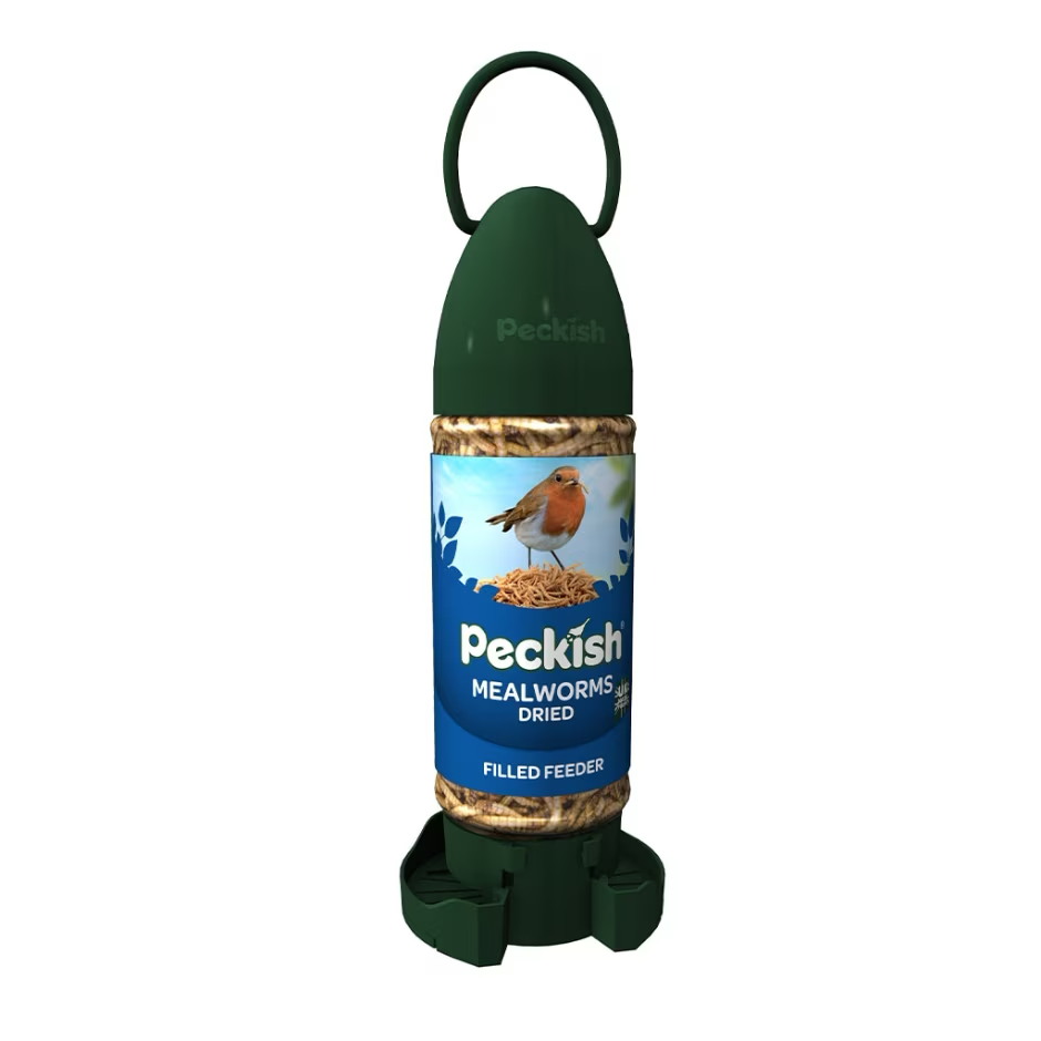 Peckish Filled Bird Feeder with Dried Mealworms 90g