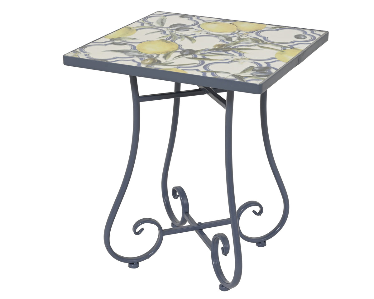 Sorrento Steel Outdoor Side Table 46cm