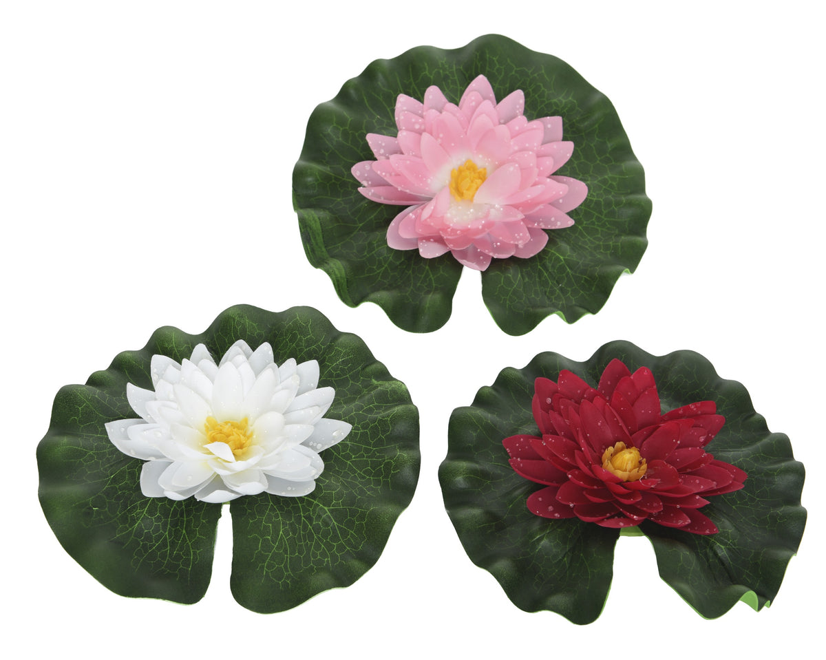 Artificial Water Lily Lotus Polyester Flower