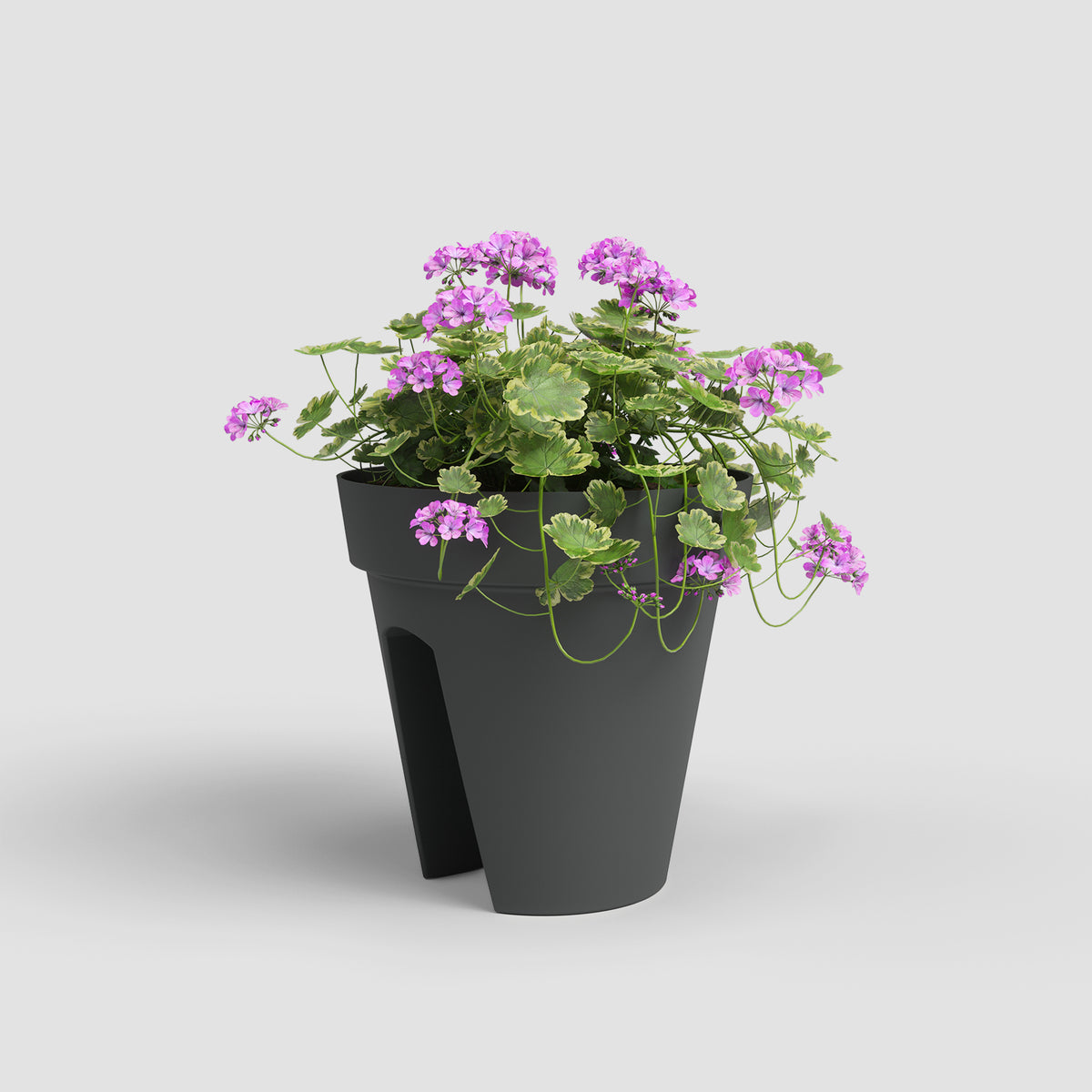 Artevasi Capri Hanging Balcony Plastic Plant Pot- 30cm