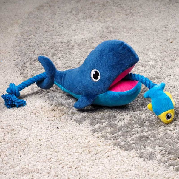 Zoon Whale Tugga Fish Dog Toy