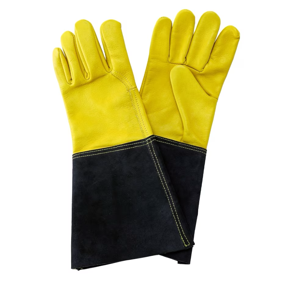 Kent & Stowe Luxury Leather Gauntlet Gloves - Men’s Large