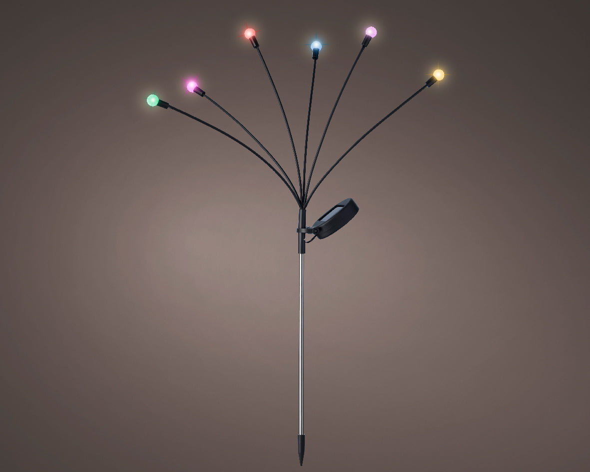 Multi Colour Mini Orb Ball Solar Stake Light - 70cm