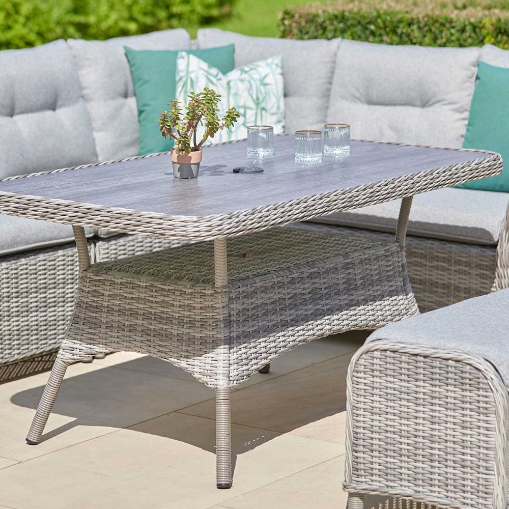 Leisure Grow - St Tropez Stone Rectangular Modular Corner Dining Sofa ...