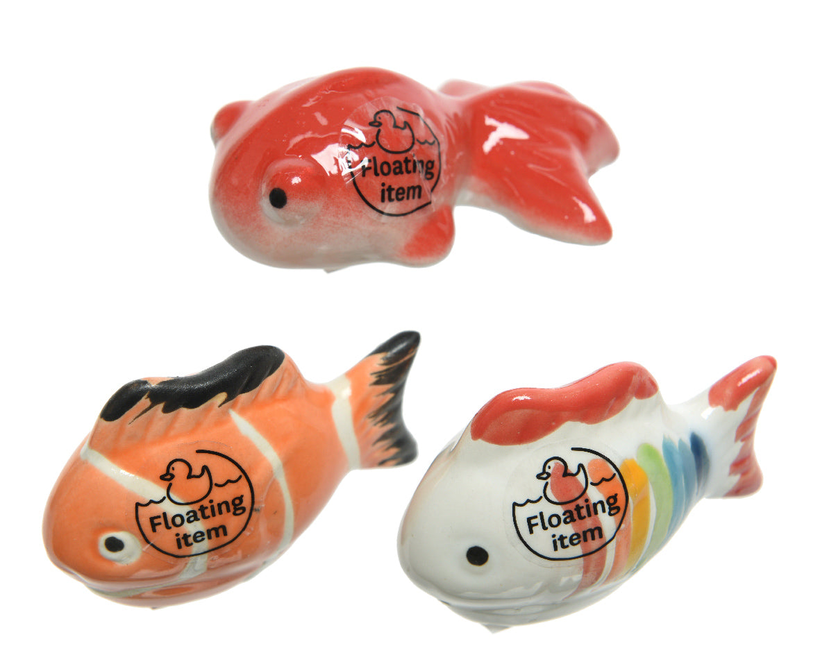 Floating Glazed Porcelain Fish – Southwood Garden Centre