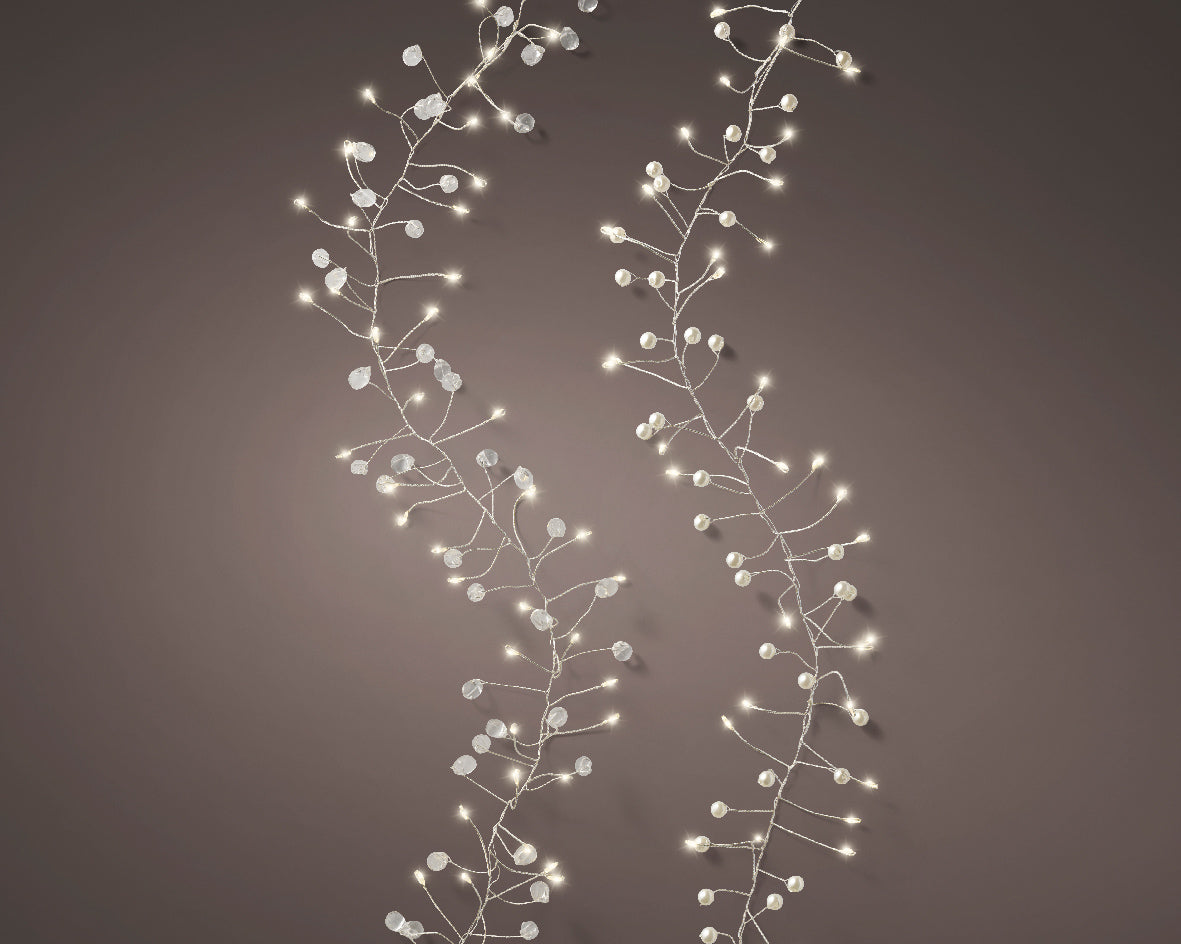 Lumineo Micro LED Crystal or Pearl Cluster Lights - 100 LEDS