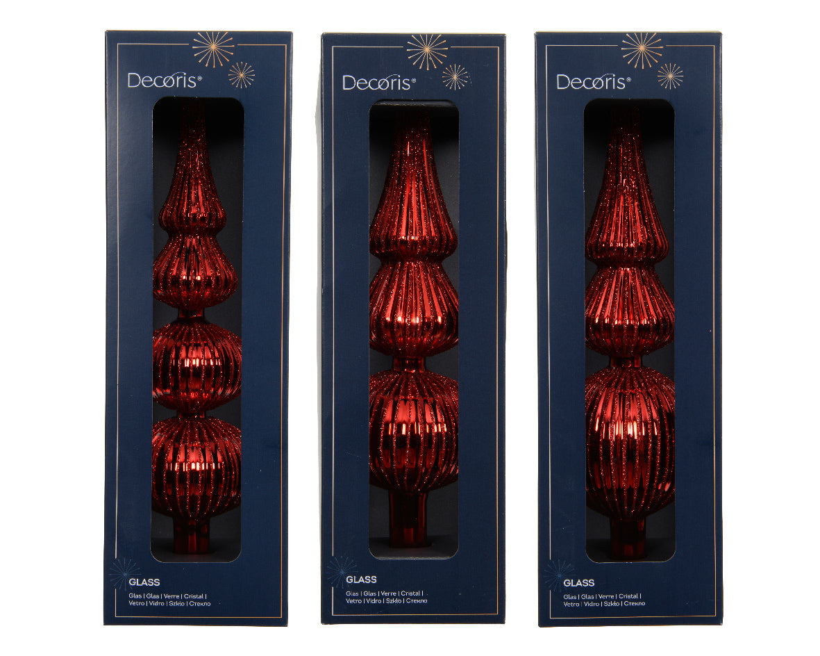 Glass Red Treetopper