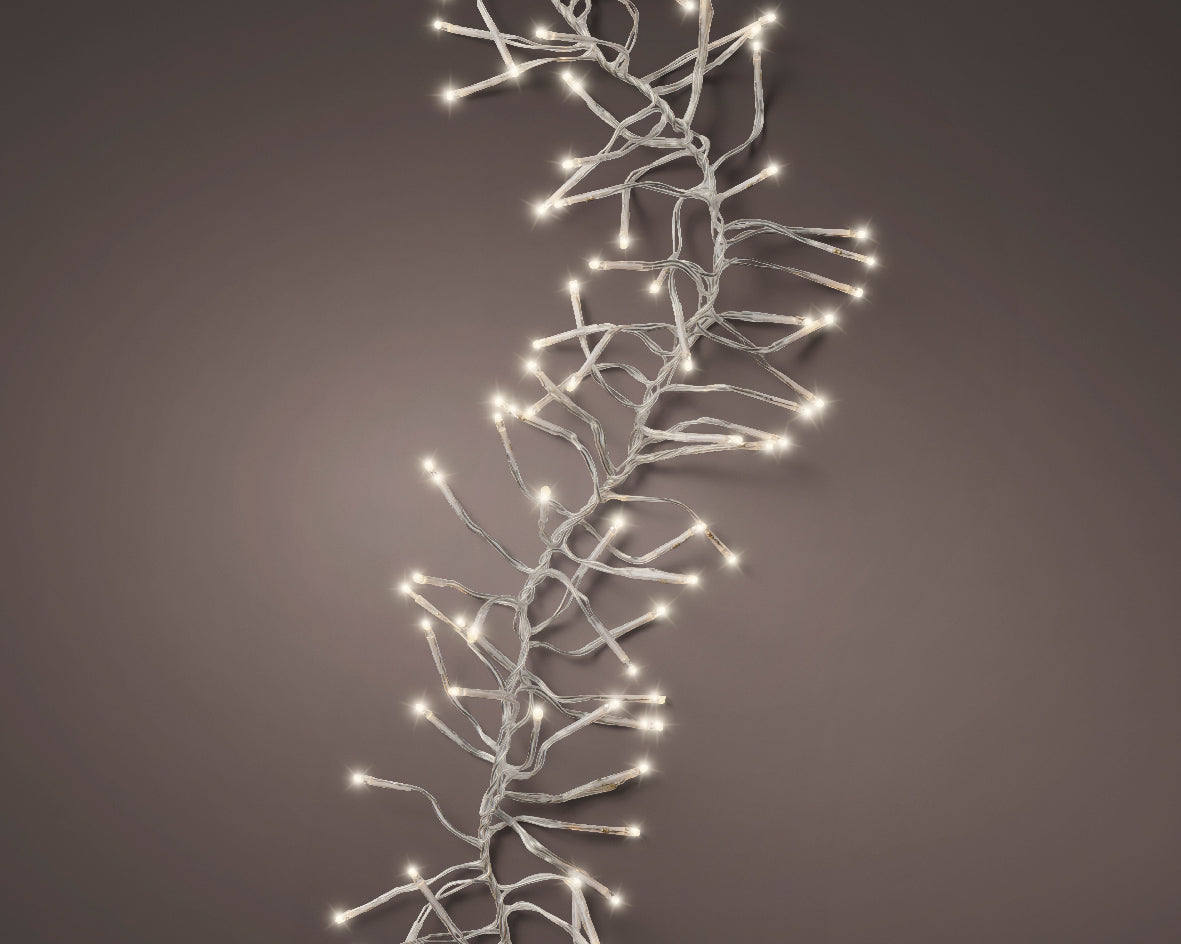 Lumineo LED Multi Action Christmas Twinkle Cluster Lights - Warm White