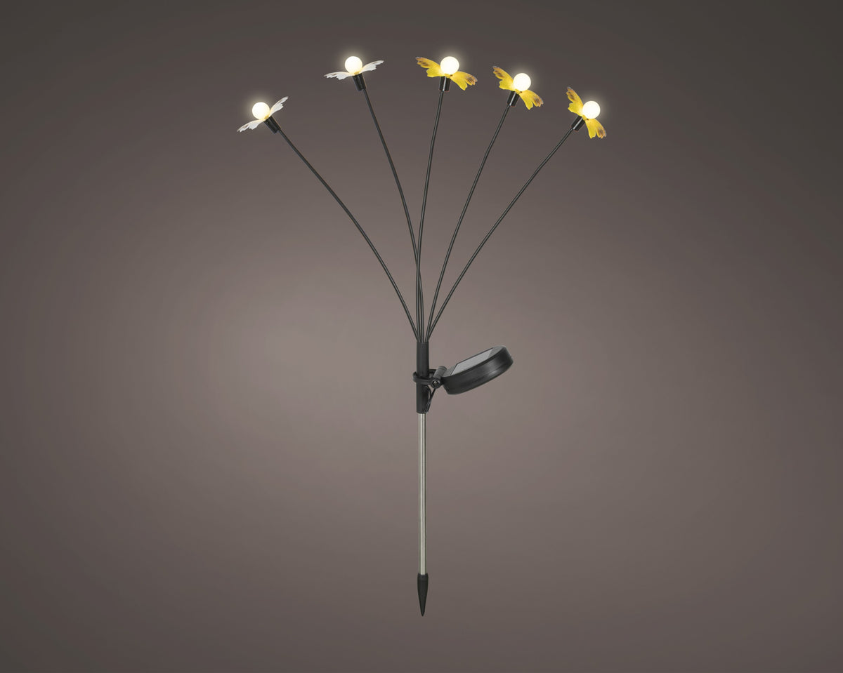 Solar Butterfly Planter Lights on Iron Stake