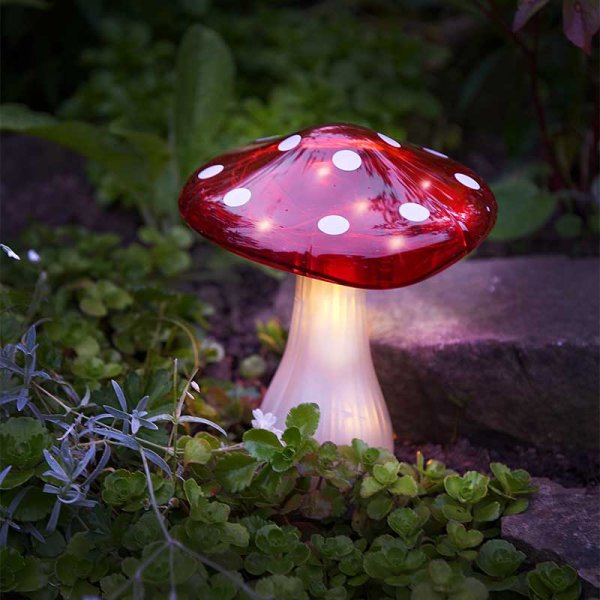 Mega Magic Mushroom Solar Light Up Stake Light