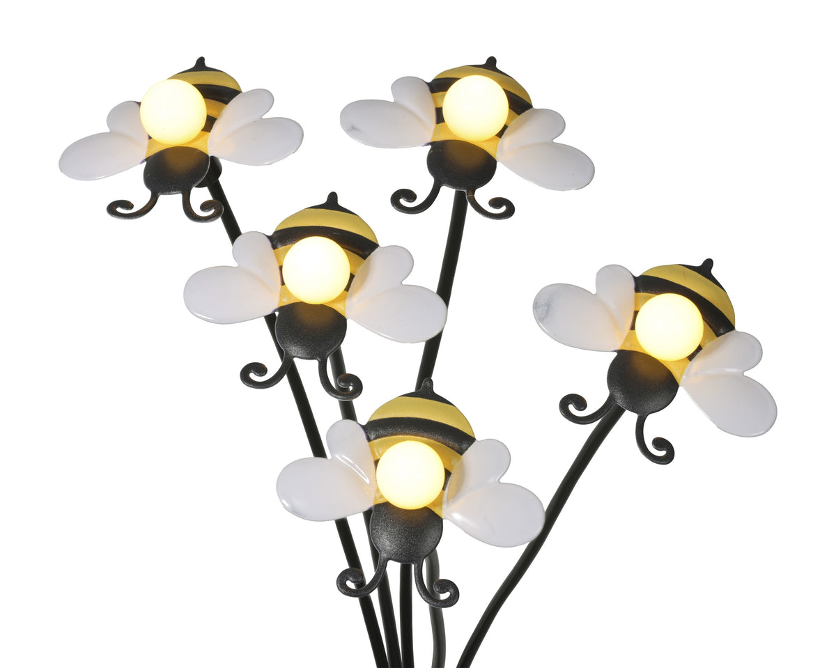 Solar Bumble Bee Stake Light on Stake