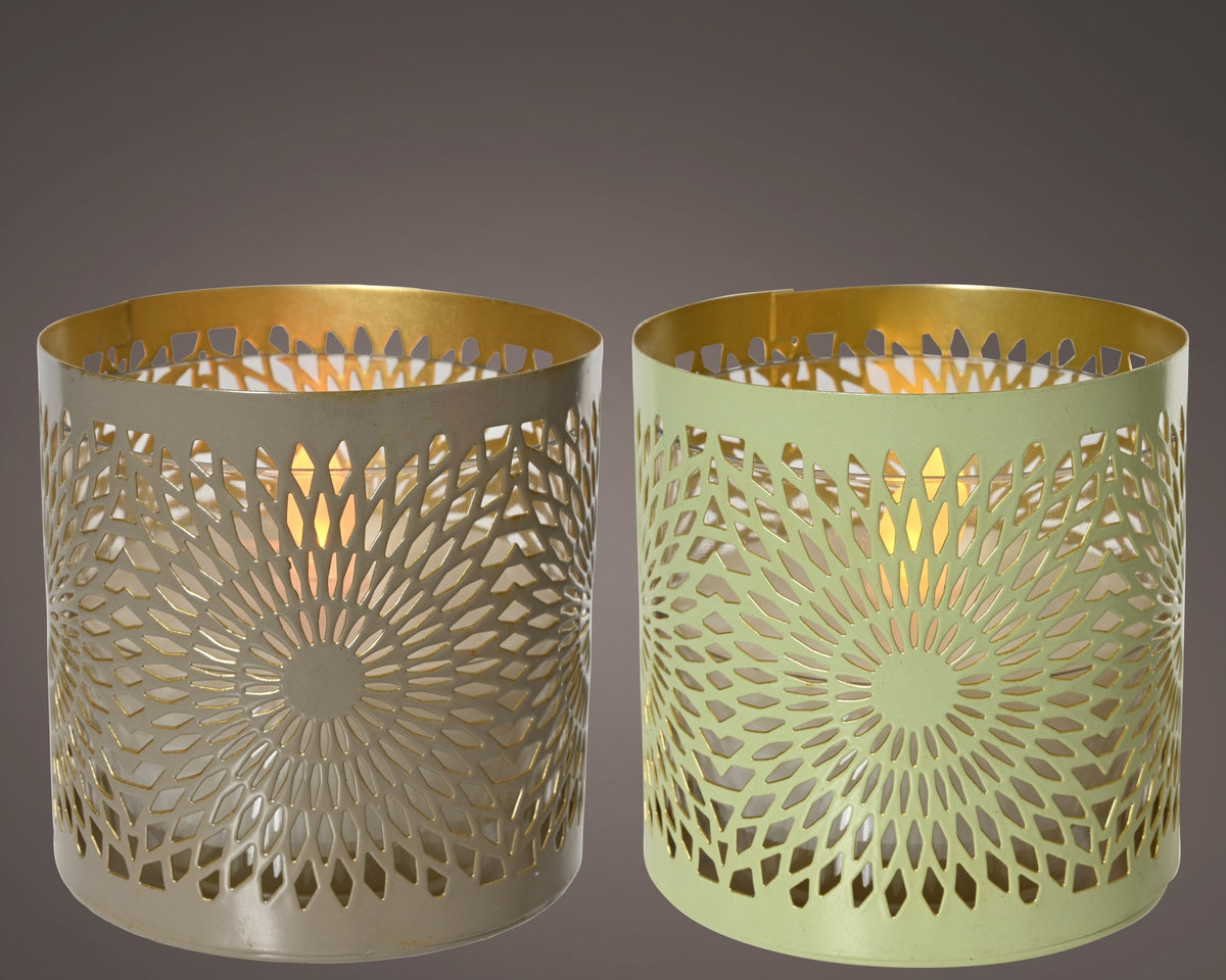 Lumineo - Iron Solar Candle Flame Effect Warm White Light