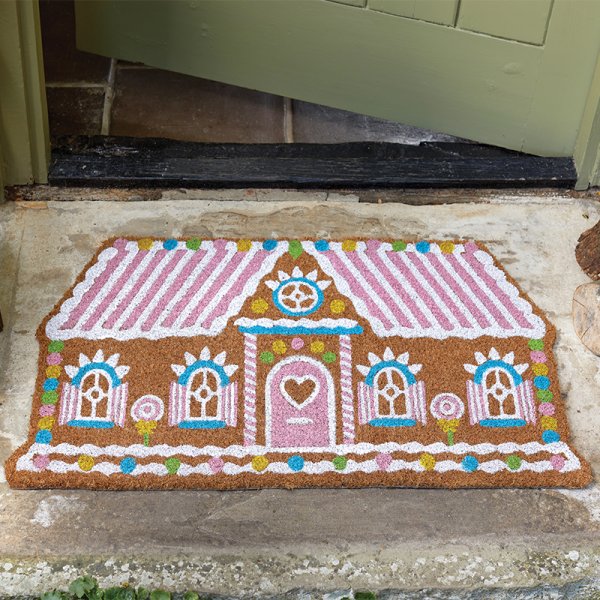 Gingerbread House Decoir Christmas Doormat - 45 x 75cm