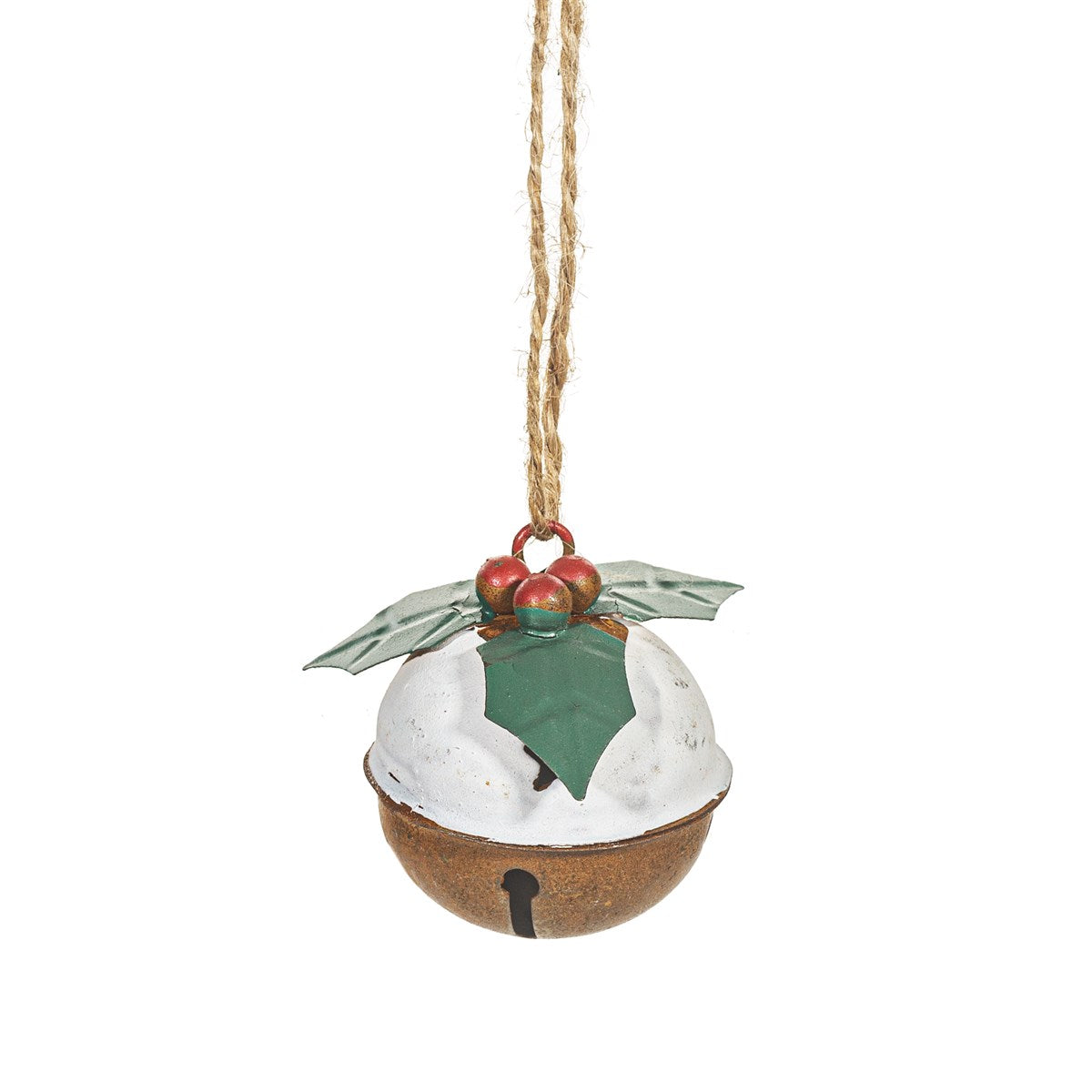 Christmas Pudding Hanging Bell Christmas Bauble / Decoration