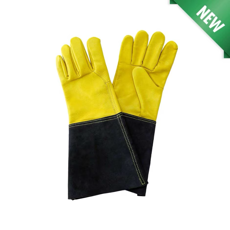 Kent & Stowe Luxury Leather Gauntlet Gloves - Ladies Medium