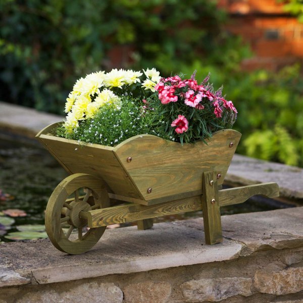 Woodland Wheel Barrow Planter