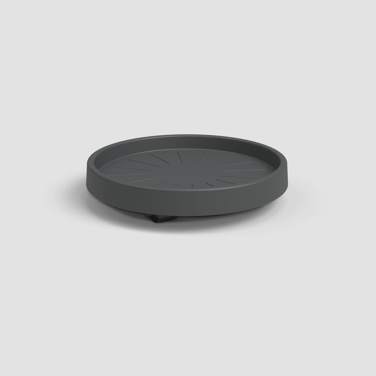 Artevasi Round Plastic Saucer with Wheels for Plant Pots- 30cm