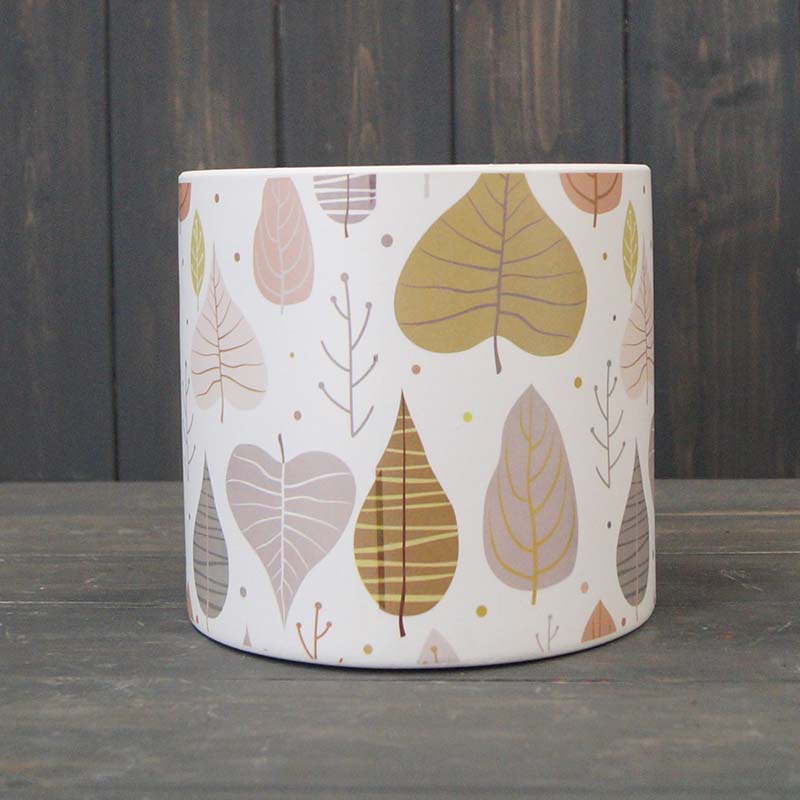 Large Fall Leaf House Plant Pot  - 16cm