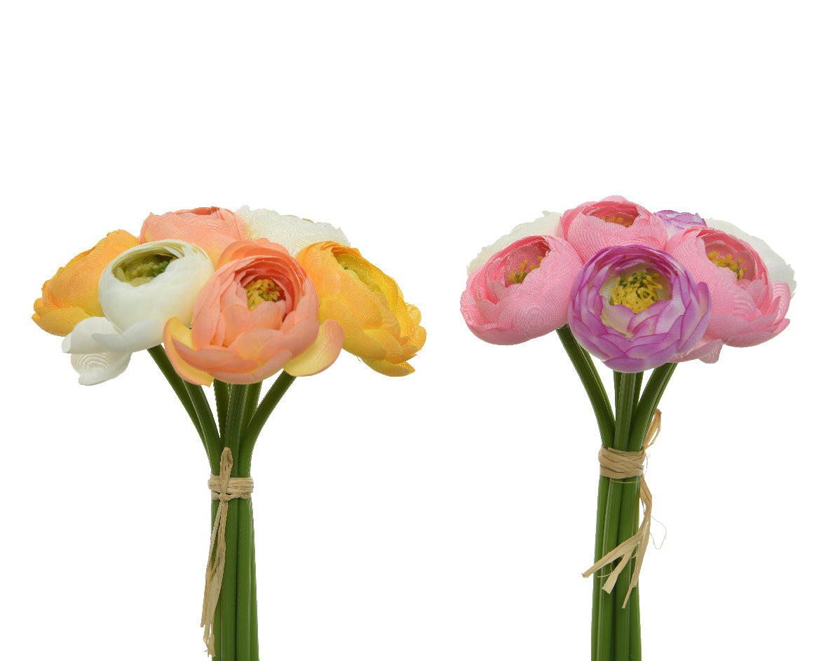 Ranunculus Artificial Floral Bouquet - 19cm