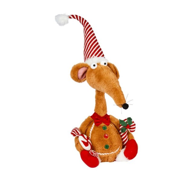 Gingerbread Renton the Christmas Rat Figurine - 48cm