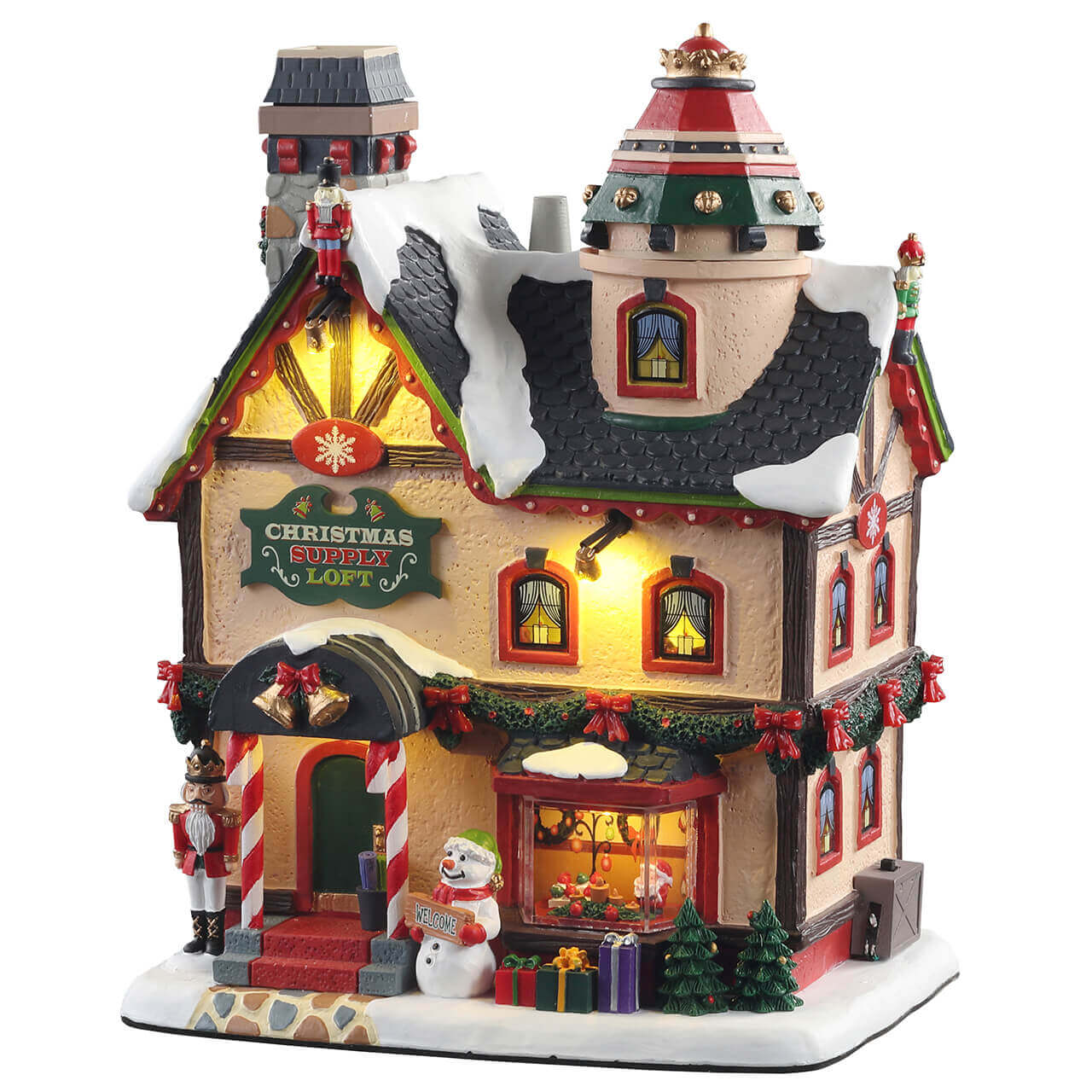 Lemax - Christmas Supply Loft with Lights & Smoking Effect
