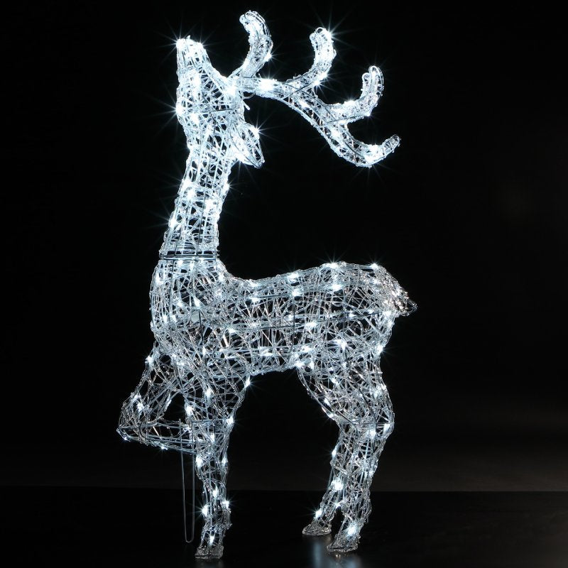 NOMA 100cm Blenheim Reindeer Stag Spun Acrylic with 160 White LEDs