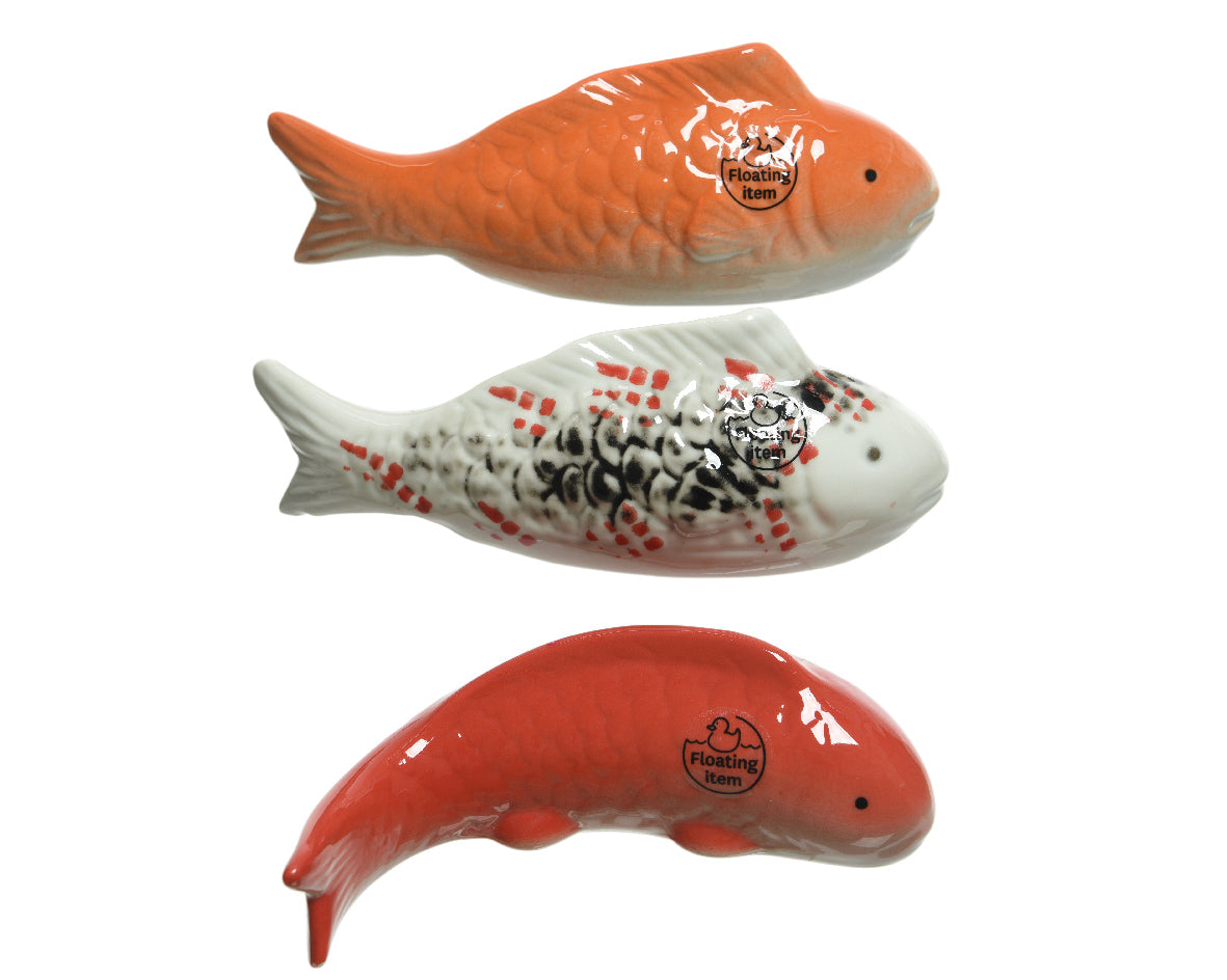 Floating Glazed Porcelain Fish - Single – Southwood Garden Centre