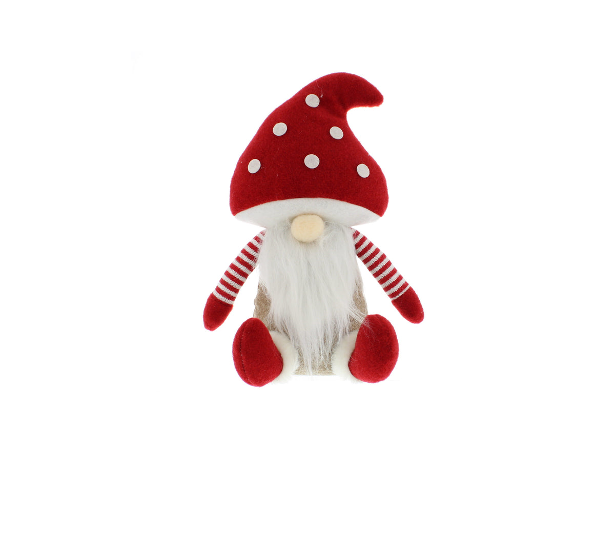 Sitting Red Gonk with Red Spotty Mushroom Hat - 28cm – Southwood Garden ...