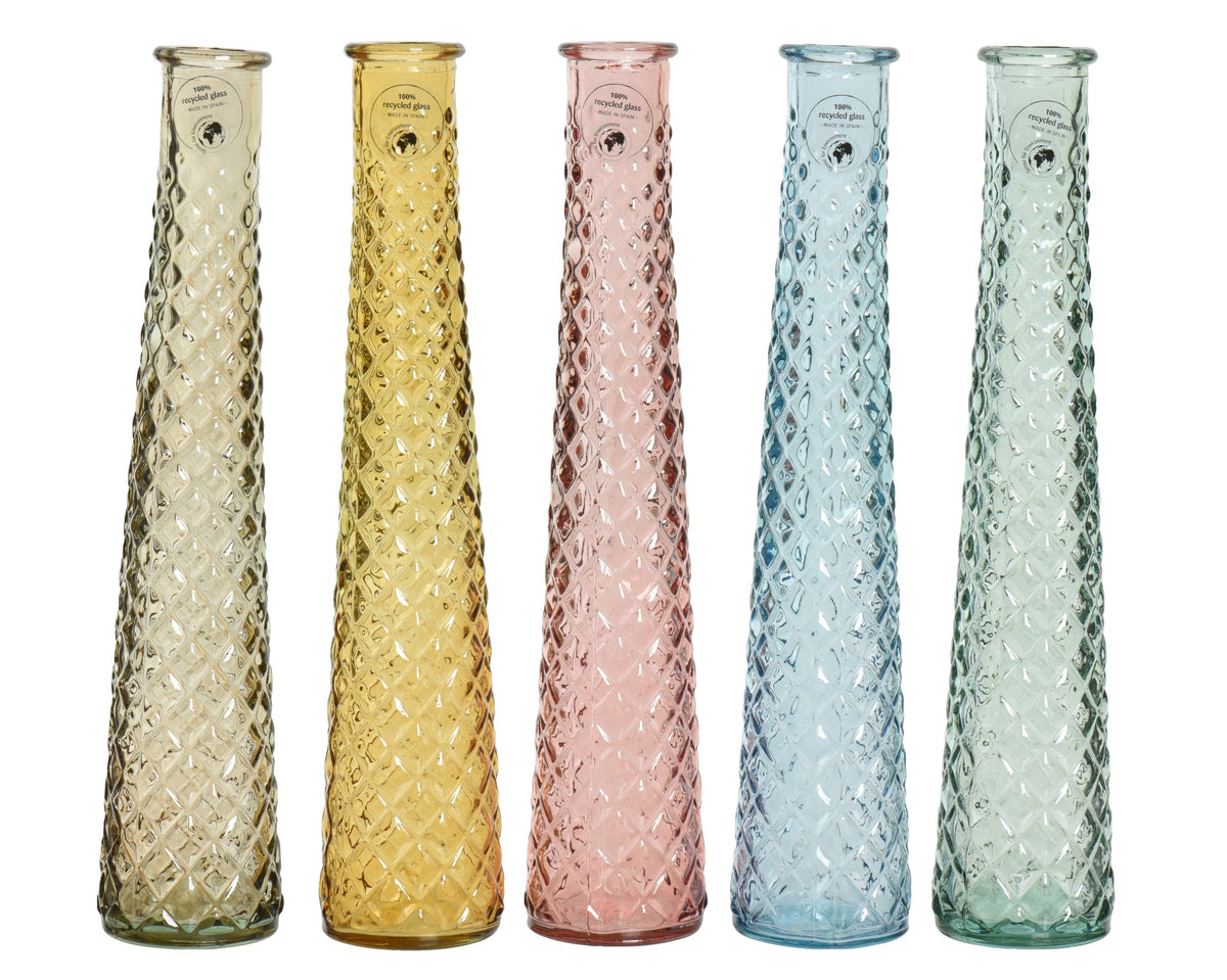Recycled Glass Coloured Vase 32cm