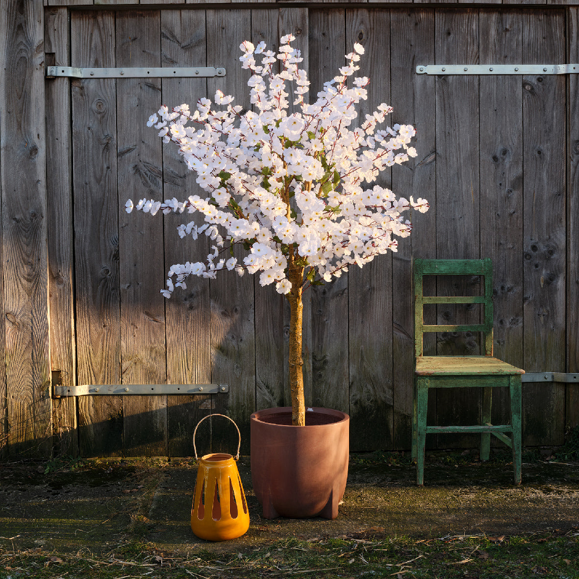 Artificial Peach Cherry Blossom Tree on Foot - 175cm
