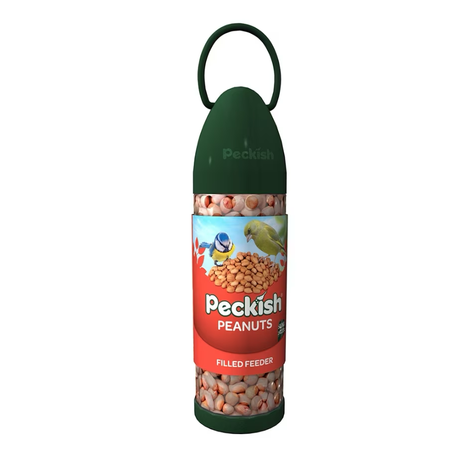 Peckish Filled Bird Feeder with Peanuts 300g