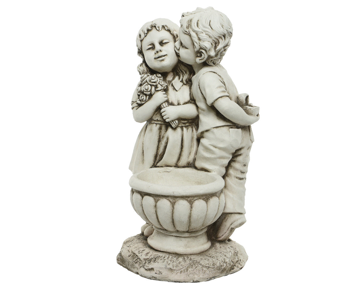 Playful Children Statue Outdoor Ornament - 61 cm