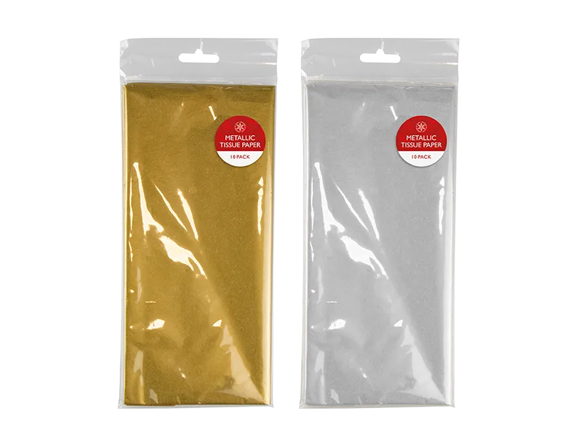 Metallic Tissue Paper 10 Sheets