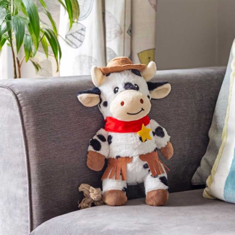 Zoon Sheriff Moo ChewPal Cowboy Dog Toy