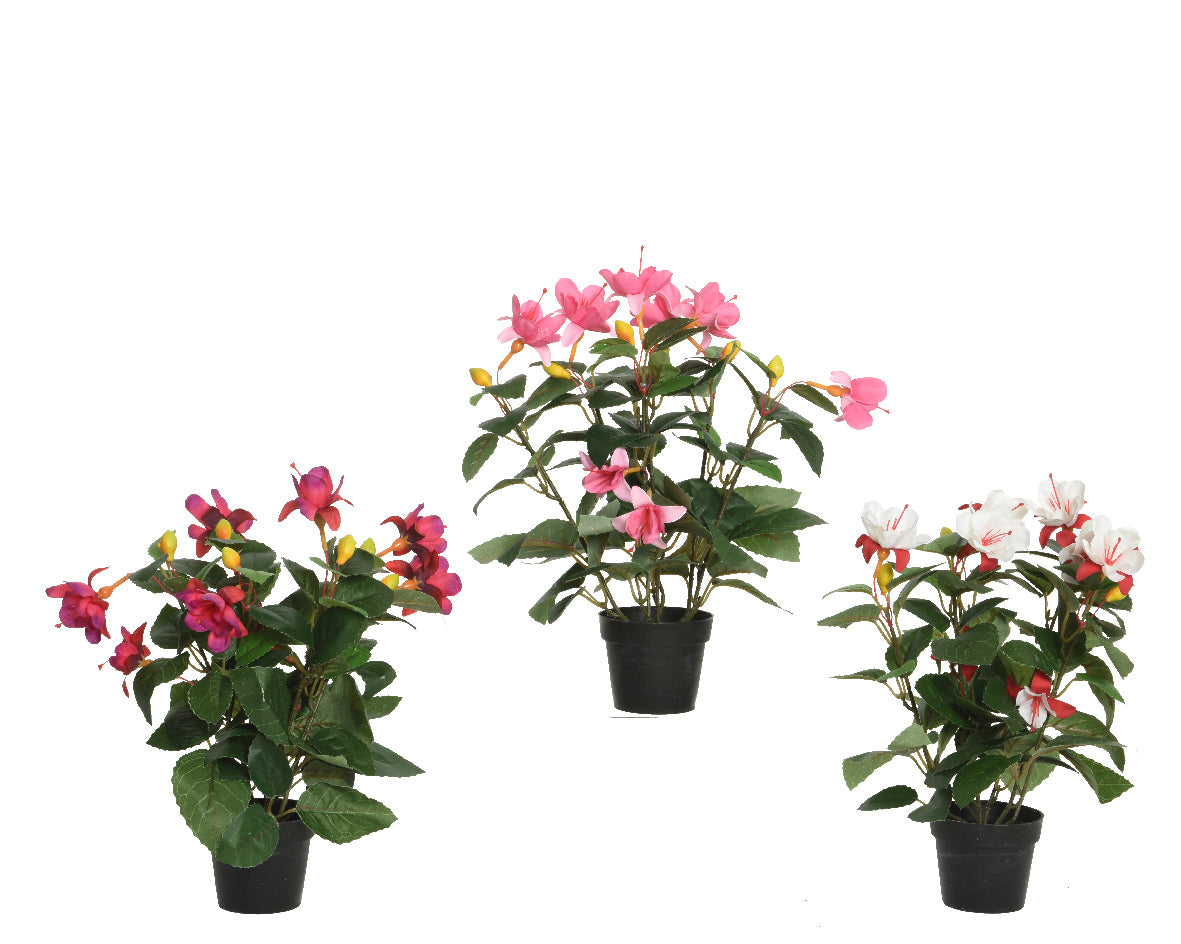 Artificial Potted Fuchsia Flower